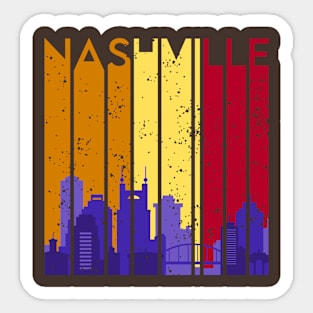 Nashville Cityscape Text Sticker